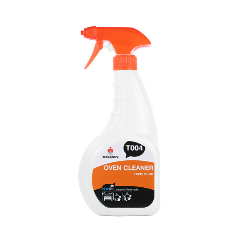 spray bottle containing oven cleaner